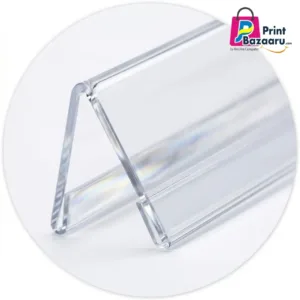 Acrylic Desk Name Plate Holder Premium 6x2 Inch Clear Sign Frame for Office & School printbazaaru.com 4