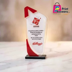 Corporate Acrylic Trophy & Memento Customize via WhatsApp 2 printbazaaru.com