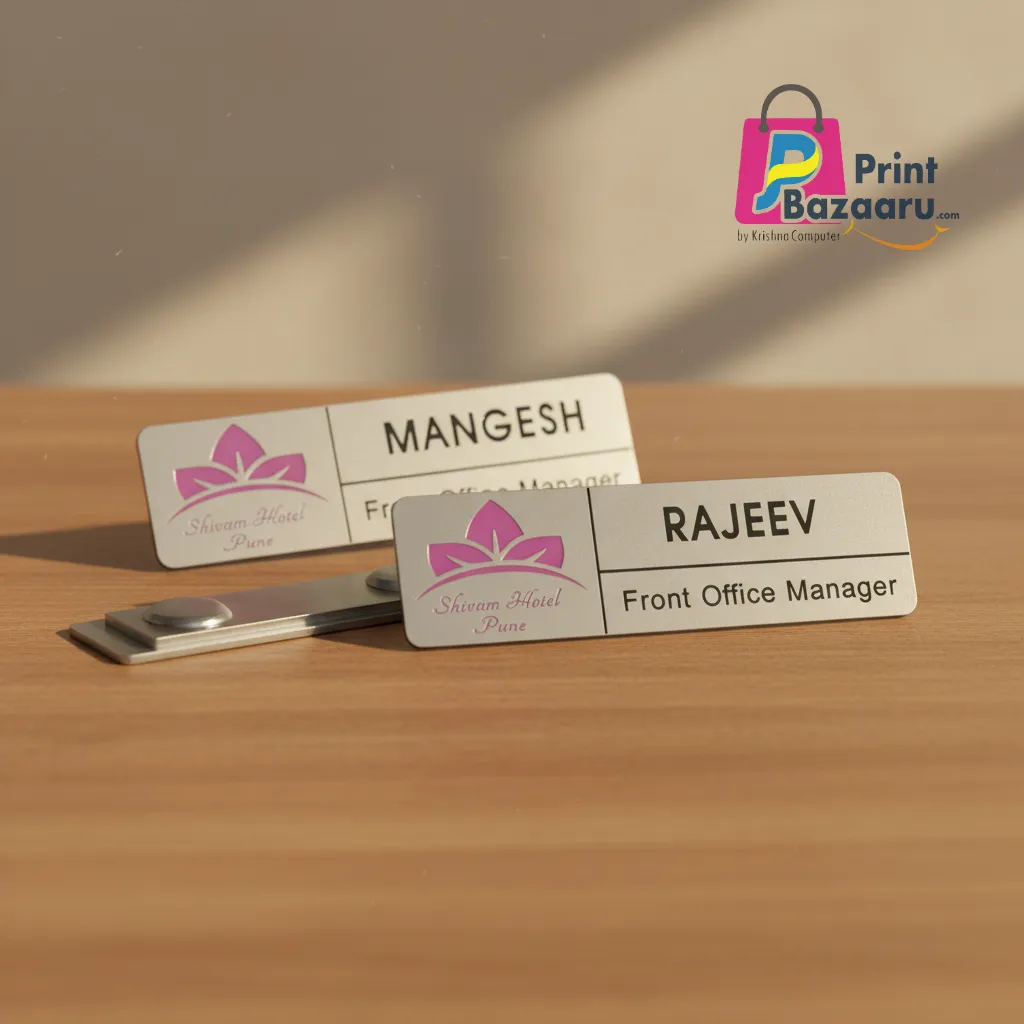 Metal Magnetic Pocket Name Plate for Events Premium Customized Badge printbazaaru.com 3 Metal Magnetic Pocket Name Plate for Events Premium Customized Badge printbazaaru.com 3