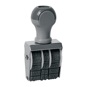 Professional 6mm Date Stamp | Changeable DD-MM-YYYY Rubber Stamp